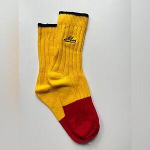 Marni Bold Yellow and Red Casual Socks